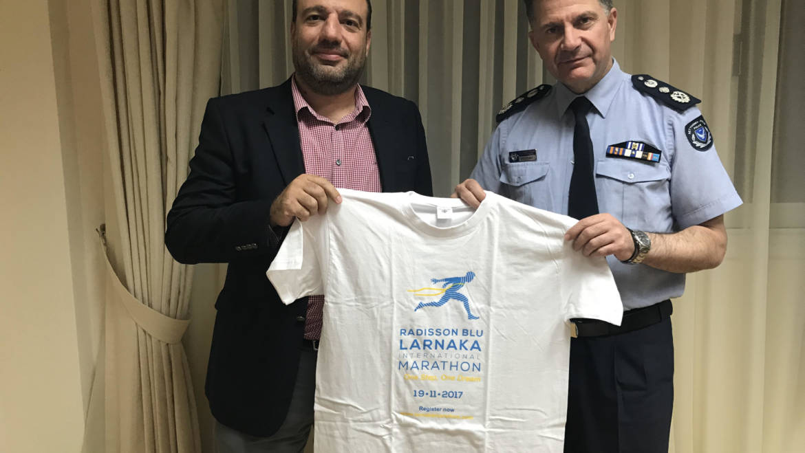 Υπό την αιγίδα και την υποστήριξη του Αρχηγού της Αστυνομίας Κύπρου ο 1ος Radisson Blu Διεθνής Μαραθώνιος Λάρνακας
