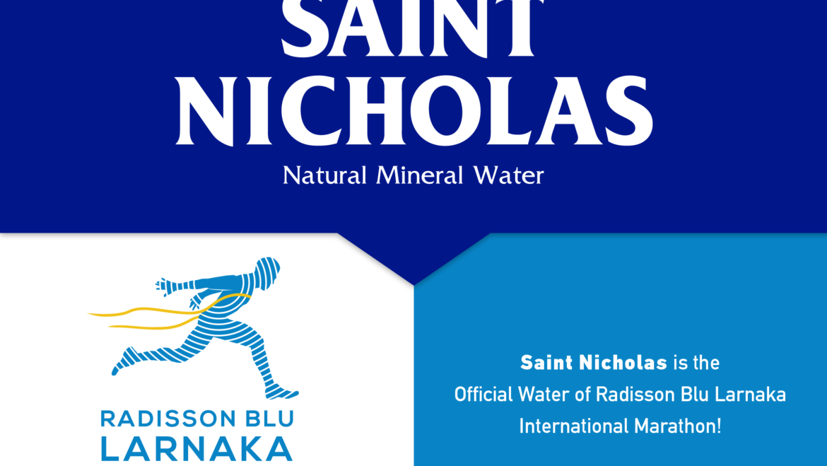 SAINT NICHOLAS, the “official water” of the Radisson Blu Larnaka International Marathon